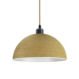 Modern Textured Metal Round Hanging Pendant Light  Image - 5