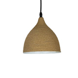 Modern Textured Metal Round Hanging Pendant Light  Image - 8