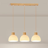 Modern Textured White Glass Dome Pendant Light Image - 9