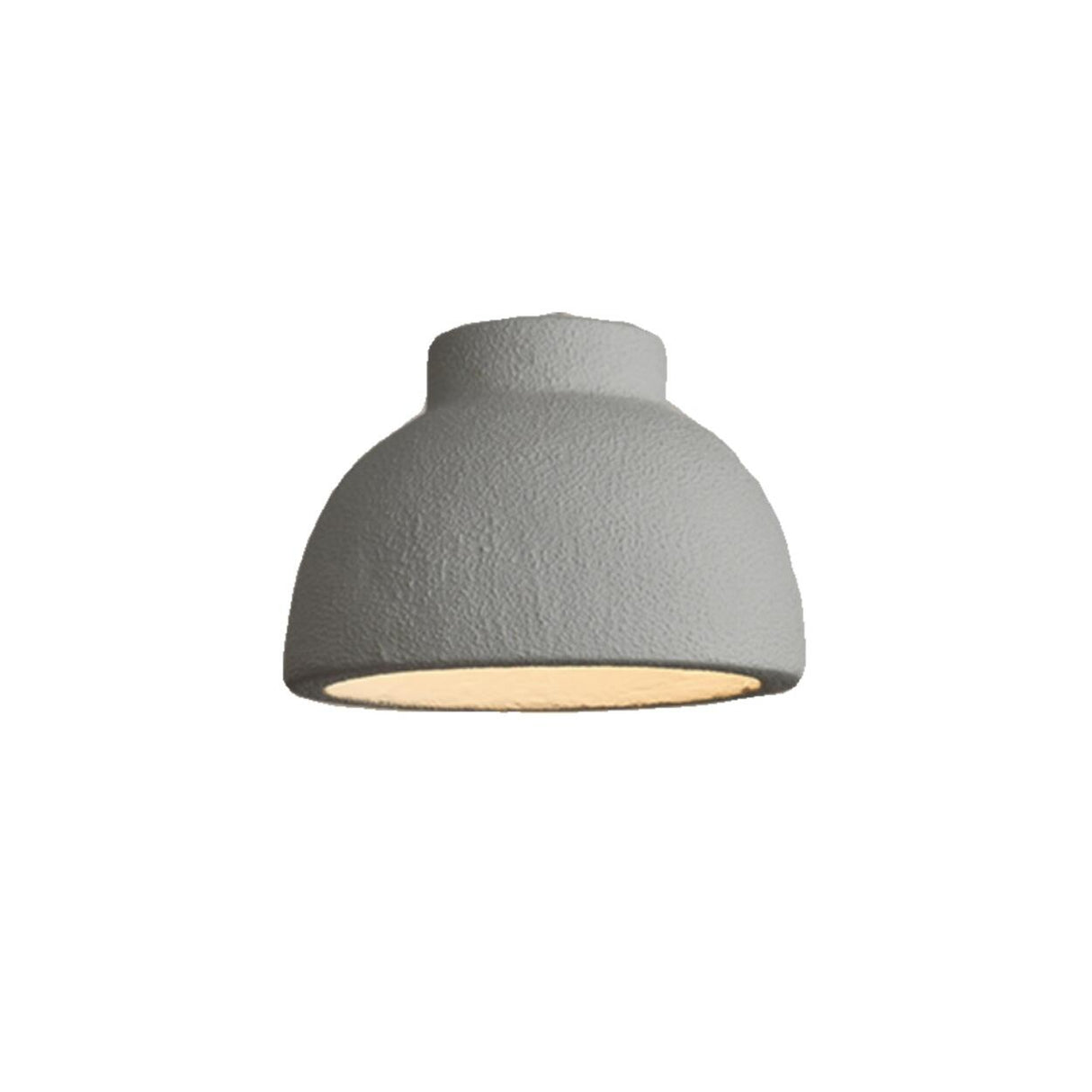 Modern Textured White Resin Dome Pendant Light Image - 10