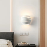 Modern Tiered Ceramic Wall Sconce for Bedroom Image - 10