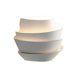 Modern Tiered Ceramic Wall Sconce for Bedroom Image - 5