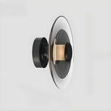 Modern Tiered Design Geometric Glass Wall Sconce Image - 6