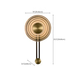 Modern Tiered Ring Design Gold Bedside Wall Sconce Image - 14