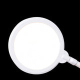 Modern Touch Control White Round Metal LED Floor Lamp Image - 7