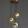 Modern Translucent Globe Glass Triple Pendant Light Image - 11