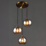 Modern Translucent Globe Glass Triple Pendant Light Image - 12