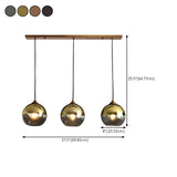 Modern Translucent Globe Glass Triple Pendant Light Image - 24