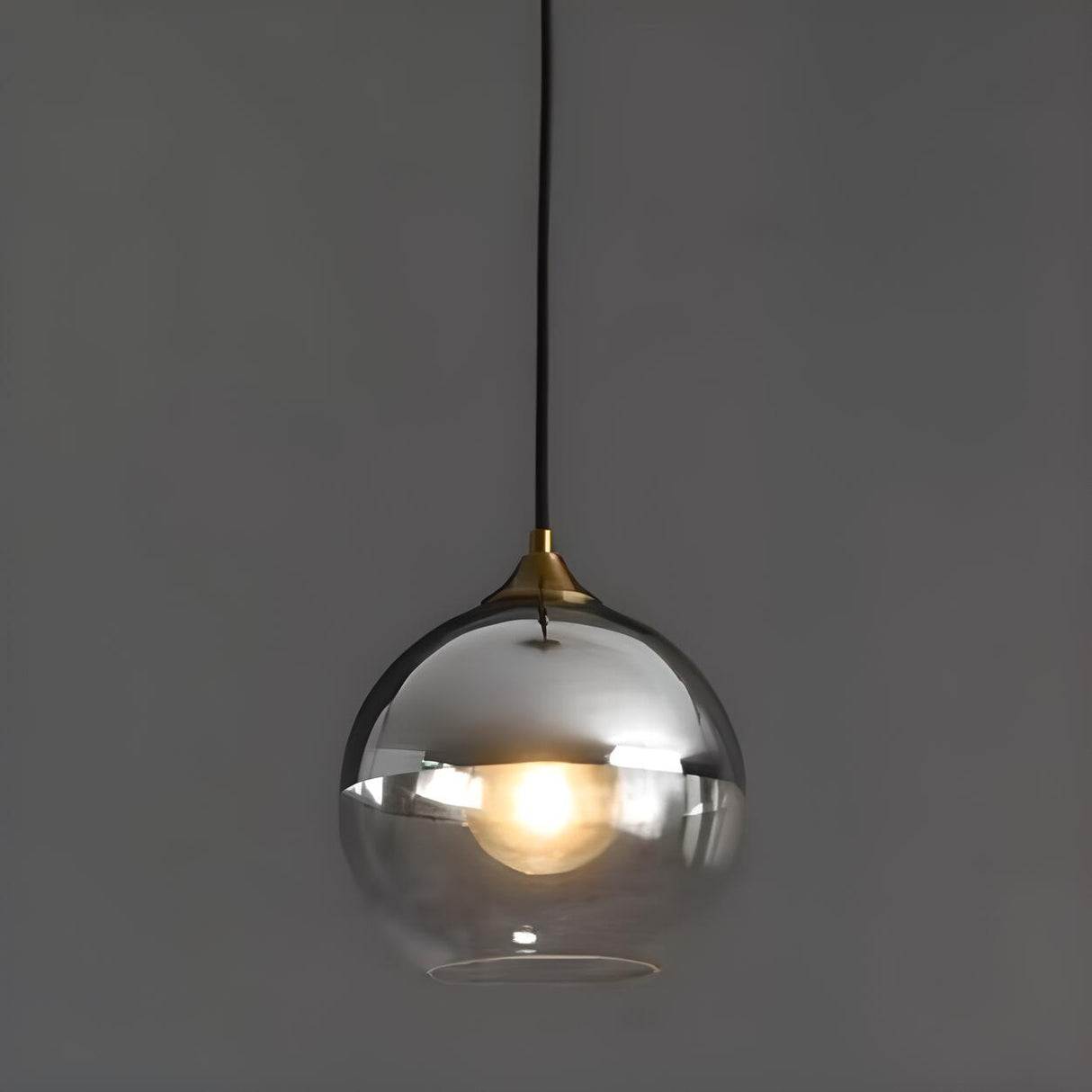 Modern Translucent Globe Glass Triple Pendant Light Image - 6