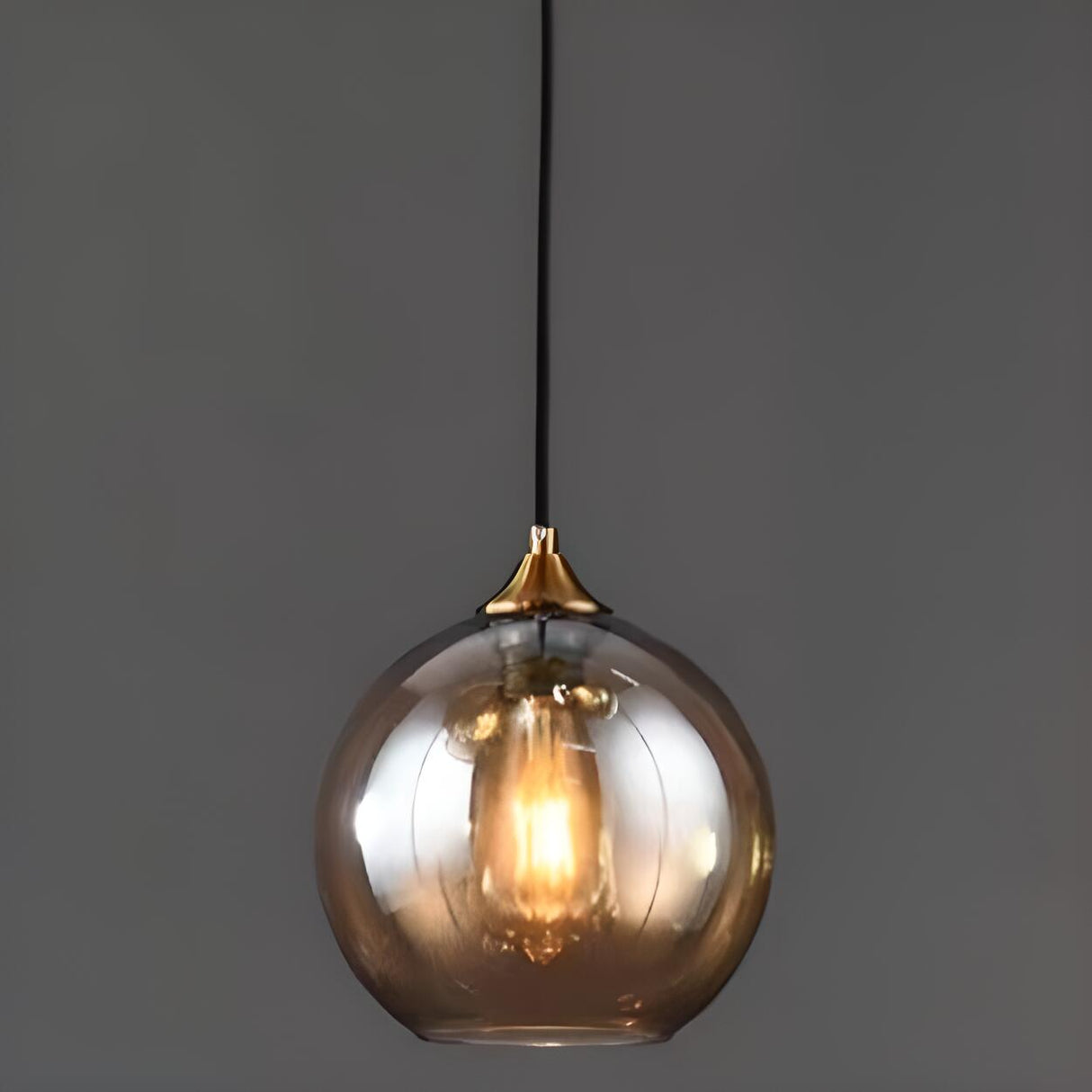 Modern Translucent Globe Glass Triple Pendant Light Image - 8