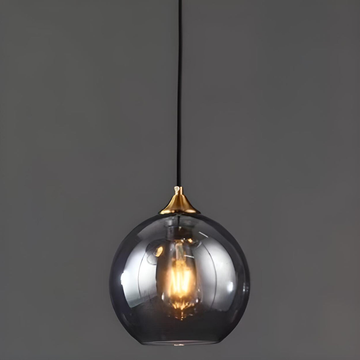 Modern Translucent Globe Glass Triple Pendant Light Image - 9