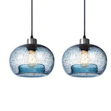 Modern Transparent Clear Glass Ball Bedroom Pendant Light Image - 5