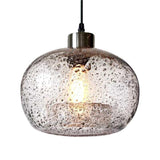 Modern Transparent Clear Glass Ball Bedroom Pendant Light Image - 6