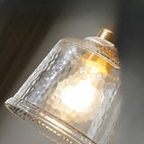 Modern Transparent Clear Glass Bell Pendant Light Image - 8