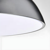 Modern Tray and Dome Shade Metal LED Floor Lamp Image - 11