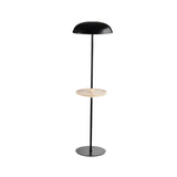 Modern Tray and Dome Shade Metal LED Floor Lamp Image - 5