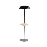 Modern Tray and Dome Shade Metal LED Floor Lamp Image - 6