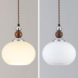 Modern Triple Frosted Glass Globe Pendant Light Image - 4