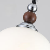 Modern Triple Frosted Glass Globe Pendant Light Image - 7