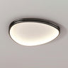 Modern Triple Geometry Chrome LED Flush Mount Light Image - 11