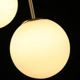 Modern Triple Globe Glass Pendant Light Adjustable Cord Image - 11