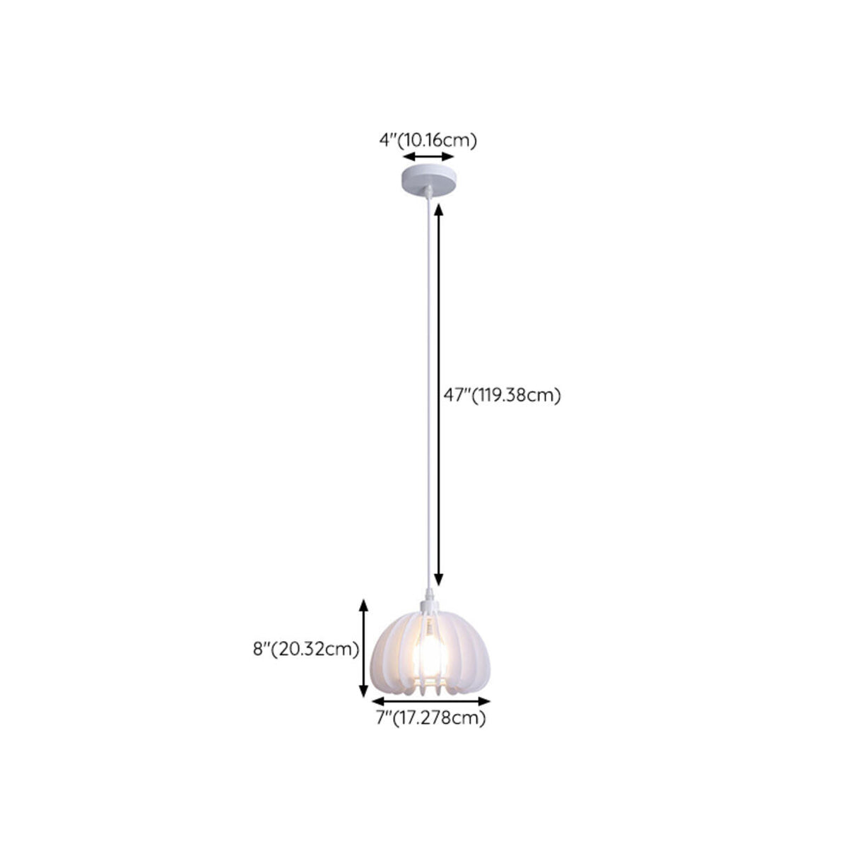 Modern Triple White Drum Lucite Acrylic Pendant Light Image - 19