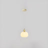 Modern Triple White Globe Linear Bedroom Pendant Light Set Image - 4