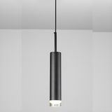 Modern Tube Acrylic Hardwired Bedroom Pendant Light Image - 10