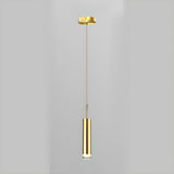 Modern Tube Acrylic Hardwired Bedroom Pendant Light Image - 2