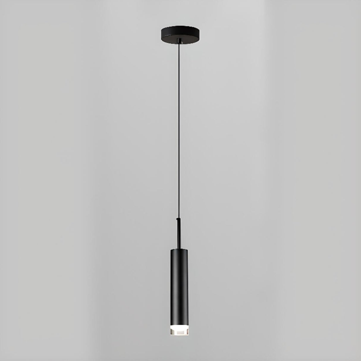 Modern Tube Acrylic Hardwired Bedroom Pendant Light Image - 5