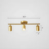 Modern Tubular Metal Ceiling Spotlight Gold Track Light #size