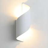 Modern Twisted LED Up Down Wall Sconce  Image - 11