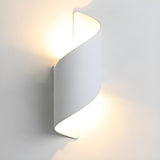 Modern Twisted LED Up Down Wall Sconce  Image - 2