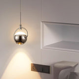 Modern Unique Bedroom Acrylic Spherical Pendant Light Image - 10