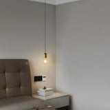 Modern Unique Bedroom Metal Geometric Pendant Light Image - 4