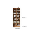 Modern Vertical Cubic Natural Wood Storage Bookcase Image - 12