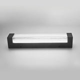 Modern Vertical Outdoor Ribbed Glass Wall Sconce Image - 3