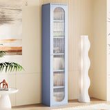 Modern Vertical Rectangular Steel Storage Bookcase Image - 10