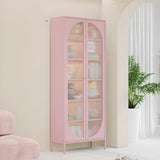 Modern Vertical Rectangular Steel Storage Bookcase Image - 20