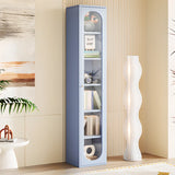 Modern Vertical Rectangular Steel Storage Bookcase Image - 23