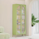 Modern Vertical Rectangular Steel Storage Bookcase Image - 24