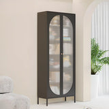 Modern Vertical Rectangular Steel Storage Bookcase Image - 25