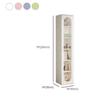 Modern Vertical Rectangular Steel Storage Bookcase #size