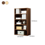 Modern Vertical Rectangular Timber Multi-shelf Bookcase Image - 39