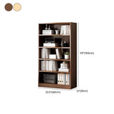 Modern Vertical Rectangular Timber Multi-shelf Bookcase Image - 42