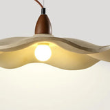 Modern Wave Concrete Grey Bedroom Pendant Lamp Light Image - 15