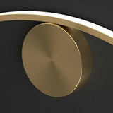 Modern Wave Design Gold LED Wall Sconce Light Image - 13