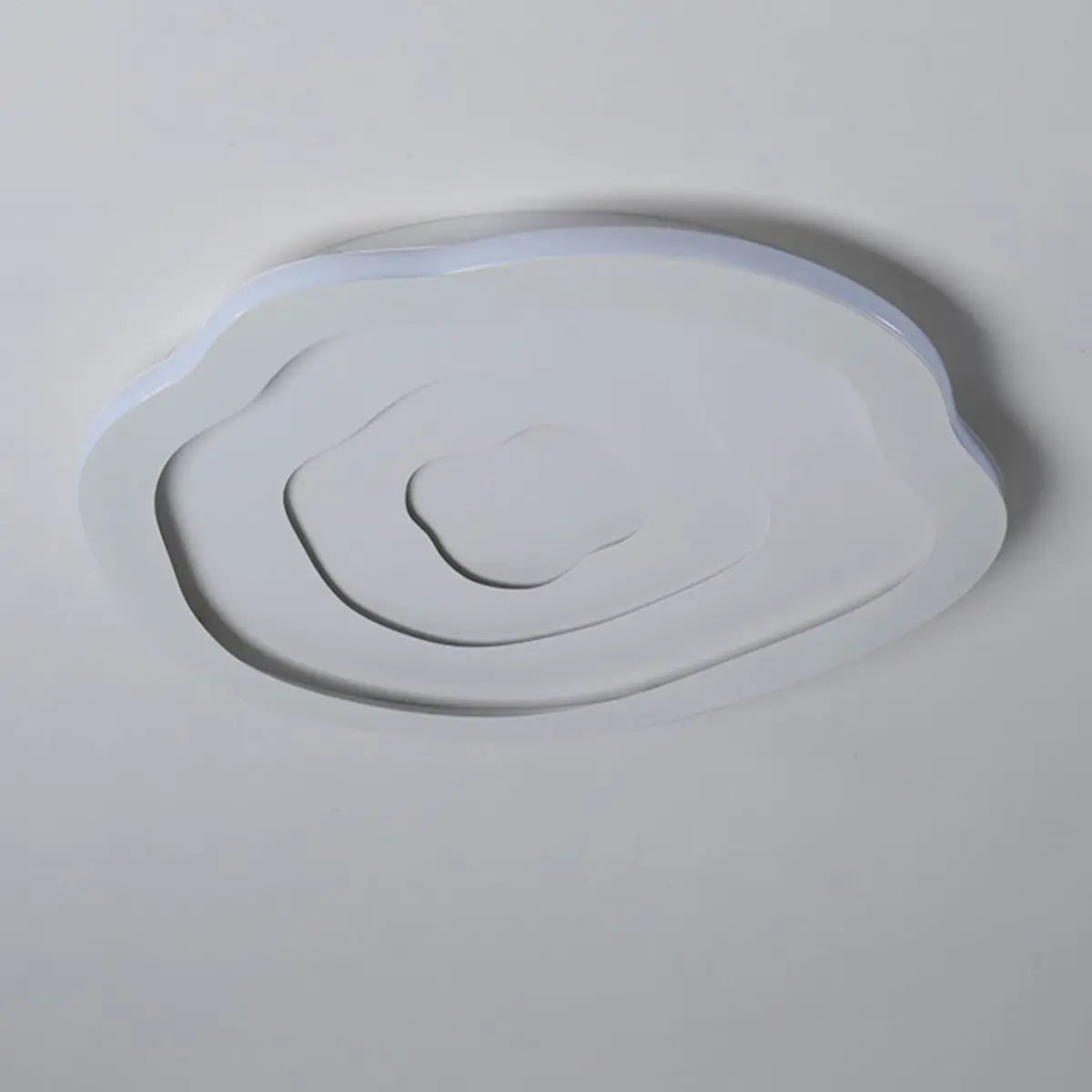 Bedroom Tier Wave White LED Flush Mount Ceiling Light Image - 5