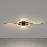 Modern Wave LED Up Down Wall Light Image - 10