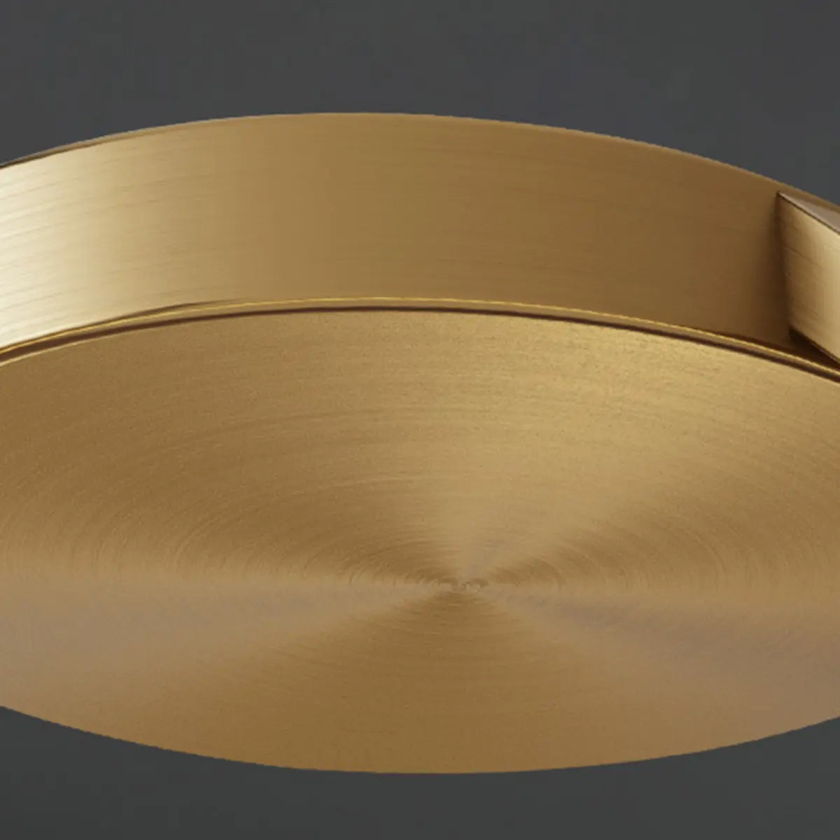 Bedroom Vintage Brass Wave Ring Semi-Flush Mount Light Image - 15